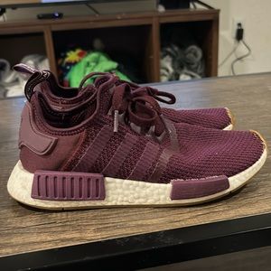 Adidas maroon NMD R1 Boost mesh sneakers 7 EG2937 NO INSOLES